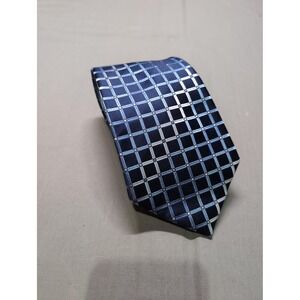 Geoffrey Beene Tie Mens Silk Necktie Classic Checkered Pattern Formal Dress Acce